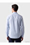 Ozmarka New Season Blue Slim Fit Poplin Men's Shirt - 3
