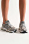 Unisex Gray Beige Poly Sole Anorak Patterned High Sole Lace-Up Sports Shoes