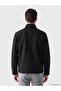 Özmarka New Season Black Regular Fit Stand Collar Men's Jacket - 3