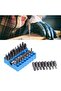 33Pcs Security Screwdriver, Screwdriver Bit Hex Shank Screwdriver Bit Bit 1/4in Hex Shank Tool Set Kit for Maintenance Repair - 2