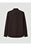 Özmarka New Season Brown Regular Fit Dobby Men's Shirt - 5