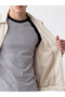 Özmarka New Season Beige Relax Fit Gabardine Men's Jacket - 4