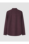 Özmarka New Season Burgundy Regular Fit Dobby Men's Shirt - 6