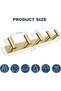 Wall Mounted Rack for Hats and Coats T-Shaped Design 5 Hooks Modern Bathroom Towel Hanger Organizer - 3