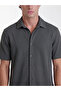 Özmarka New Season Gray Regular Fit Men's Shirt - 3