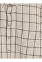 Özmarka New Season Beige Regular Fit Plaid Herringbone Men's Shirt - 5