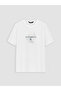 Vizyon New Season White Crew Neck Men's Printed T-Shirt - 5