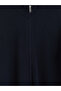 Ozmarka New Season Navy Blue Stand Collar Men's Knitwear Cardigan - 6