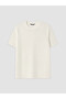 Peak New Season Ecru Crew Neck Men's T-Shirt - 4
