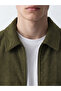 Comfortable Fit Shirt Collar Velvet Men's Jacket - 3