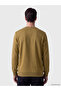 Özmarka New Season Yellow Crew Neck Men's Thick Sweatshirt - 3