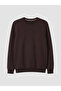 Vizyon New Season Plum Crew Neck Men's Sweatshirt - 5
