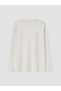 Vizyon New Season Gray Crew Neck Long Sleeve Combed Cotton Men's T-Shirt - 7