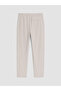 Özmarka New Season Beige Regular Fit Men's Trousers - 7