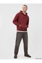 Burgundy Men's Thick Hoodie - 2