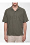 Xside Khaki Relax Fit Men's Textured Shirt - 3