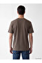 Vizyon New Season Brown Crew Neck Men's T-Shirt - 3