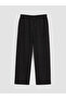 Özmarka New Season Black Men's Trousers with Elastic Waist - 5