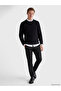 Ozmarka New Season Black Regular Fit Soft Touch Men's Trousers - 3