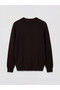 Ozmarka New Season Brown Crew Neck Men's Knitwear Sweater - 6