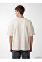 Vizyon New Season Beige Crew Neck Men's Combed Cotton T-Shirt - 4
