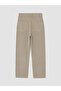 Özmarka New Season Beige Regular Fit Gabardine Men's Trousers - 7