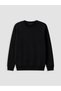Ozmarka New Season Black Printed Men's Thick Sweatshirt - 5