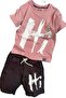 Digital Hi Printed Combed Cotton Powder T-Shirt and Shorts Set for Boys - 6