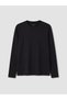 Vizyon New Season Plum Color Crew Neck Long Sleeve Men's T-Shirt - 5