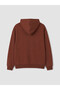 Seray New Season Brown Men's Hoodie with Kangaroo Pocket - 8