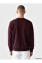 Xside Plum Crew Neck Embroidered Men's Sweatshirt - 4