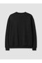 Black Crew Neck Marseille Printed Men's Sweatshirt - 6