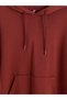 Burgundy Men's Thick Hoodie - 7