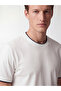 Vizyon New Season White Crew Neck Men's T-Shirt - 3