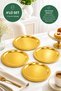 Set of 4 Gold Presentation Trays |   Gold Color Round Cake, Cookie and Treat Serving Tray