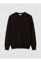 Ozmarka New Season Brown Crew Neck Men's Knitwear Sweater - 5