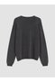 Özmarka New Season Anthracite Crew Neck Embroidered Men's Sweater - 7