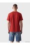 Vizyon New Season Red Crew Neck Printed Men's T-Shirt - 4