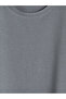 Vizyon New Season Gray Crew Neck Combed Cotton Men's Sleeveless T-Shirt - 7