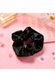 Elastic Silk Scrunchie for Women Black - 2