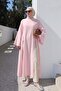 Slit Long Tunic Y0162 - Light Pink