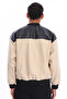 Men's Oversize Printed Zippered Coat Racer Design Biker Jacket - 8