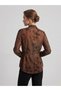 Batik Patterned Double-Breasted Tie-Chiffon Blouse 1025 - 4
