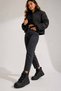 Women's Black Fur Boots Thick Sole Lace-Up High Ankle Casual Winter Platform Boots Vy-26538 - 8