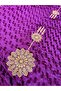 Embroidered Velvet Dress Fabric 500X150Cm 003 - 4
