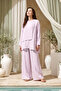 Blouse with Front Piece and Wide Leg Trousers Nile Set 965 Lilac - 3