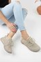 Papuç sepeti 062 knit comfortable lightweight women's casual sneakers