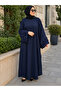 Circular Rose Pattern on the Cuffs, Accessory Detail, Ferace Dress That Can Be Weared in Sizes 44-58 - 5