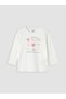 Peak New Season Ecru Crew Neck Printed Girls' Pajama Set - 4