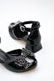 Girl's Daily Heeled Evening Dress Shoes Black - 5